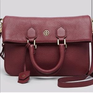 Tory Burch Robinson Pebbled Fold-over Crossbody